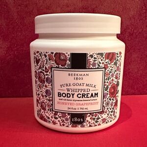 Beekman 1802 Whipped Pure Goat Milk cream Honeyed Grapefruit Big Jar,New, sealed